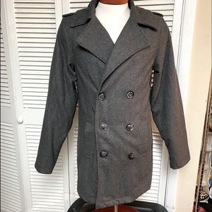 CJ Black Double Breasted Pea Coat